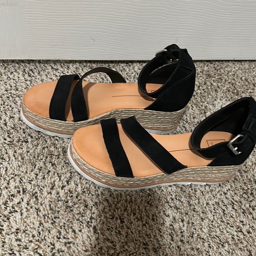 Dolce Vita black platform strappy sandals